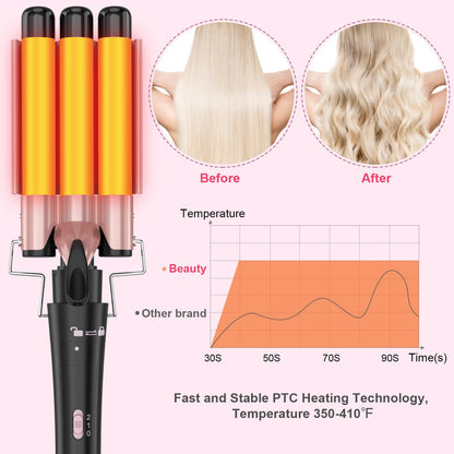 Interchangeable barrels for Ushow 5-in-1 hair styling kit