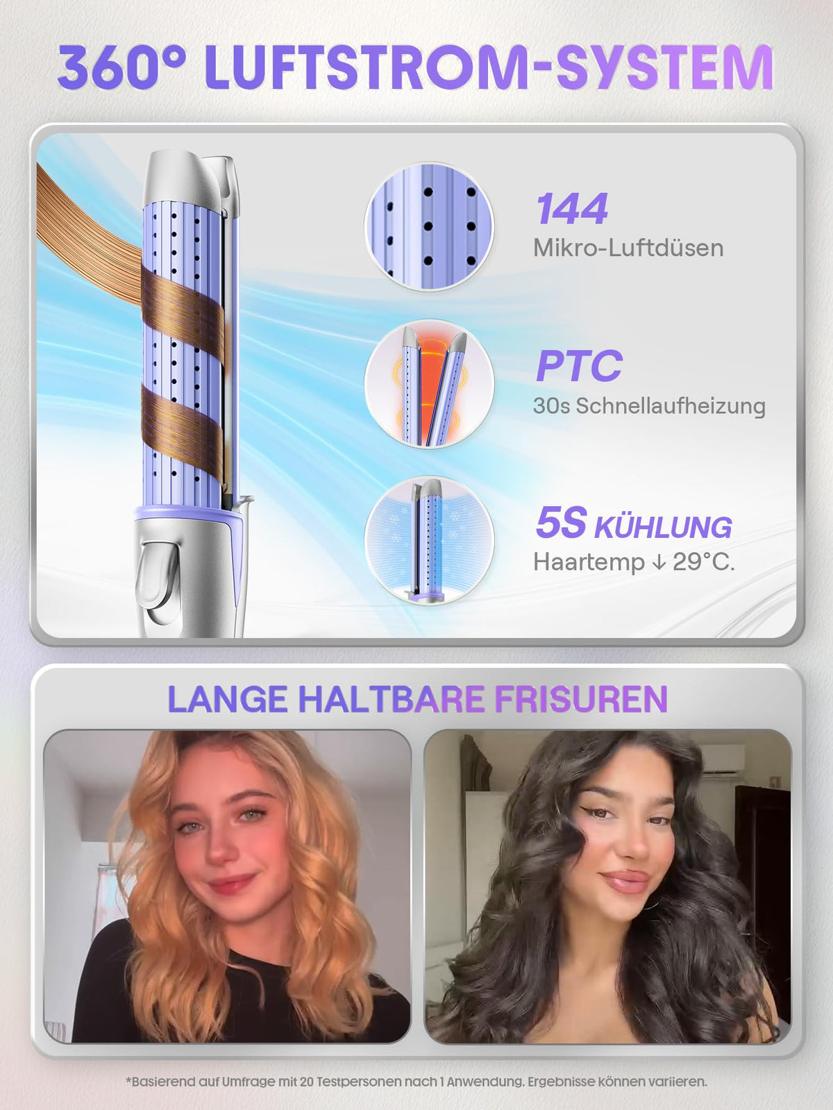 Sheglam hair styler 3D floating ceramic plates
