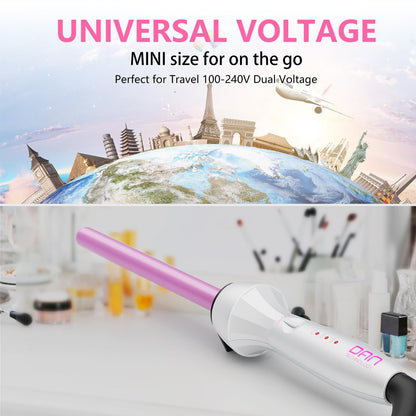 Close up of Dan Technology curling iron tip and safety stand