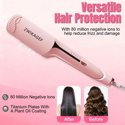 Ergonomic handle and safety features of Zwikagef hair crimper