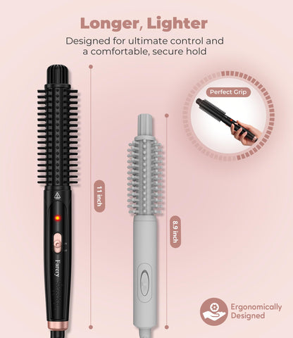 Farery curling iron brush showing 360 degree swivel cord