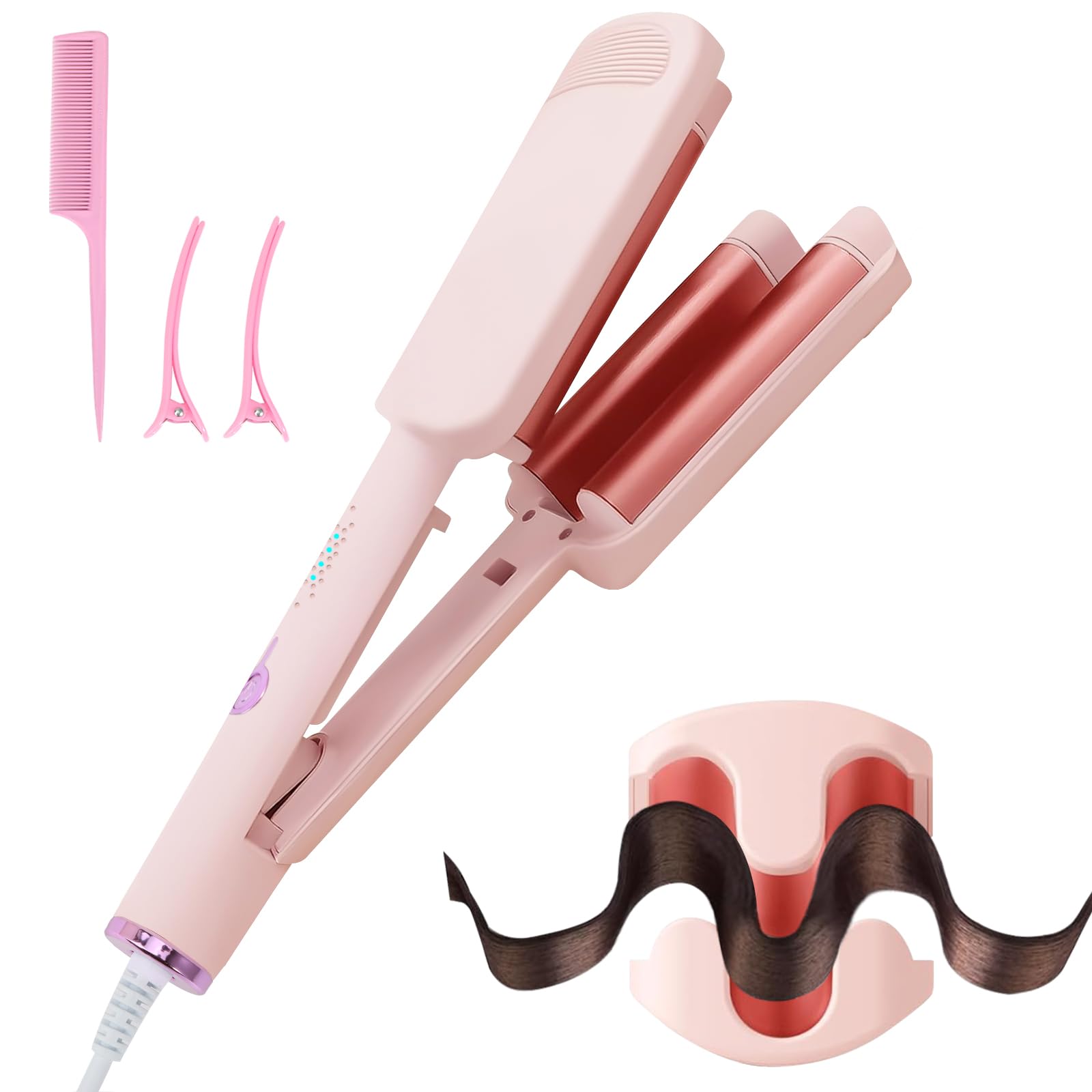 Chikyo hair waver ceramic plates for anti-frizz styling
