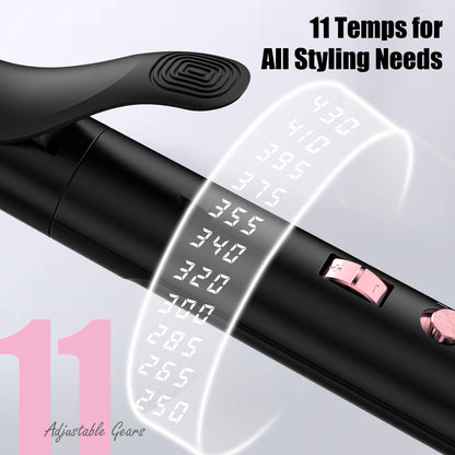 Farery curling iron heating element with ceramic coating