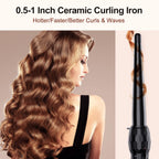 Professional Lura ceramic tourmaline wand with cool tip