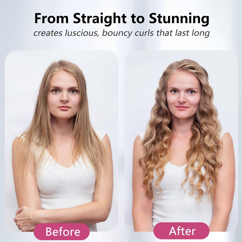 Orynne ceramic curling wand styling long hair