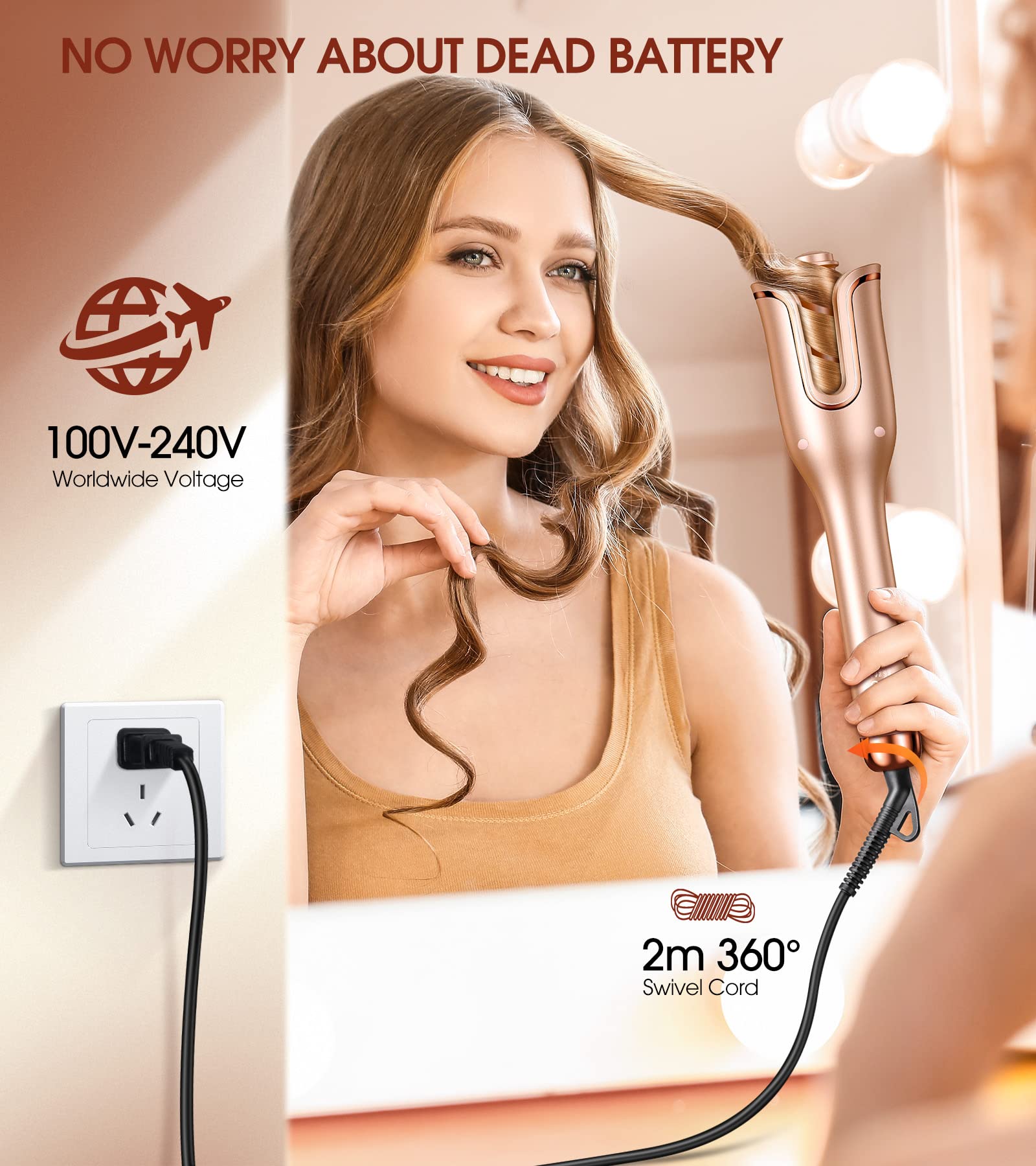 Safety heat protection cover detail on hair curler