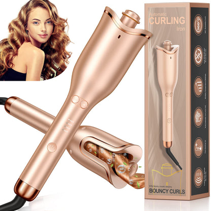 Travel friendly dual voltage plug for hair curling tool