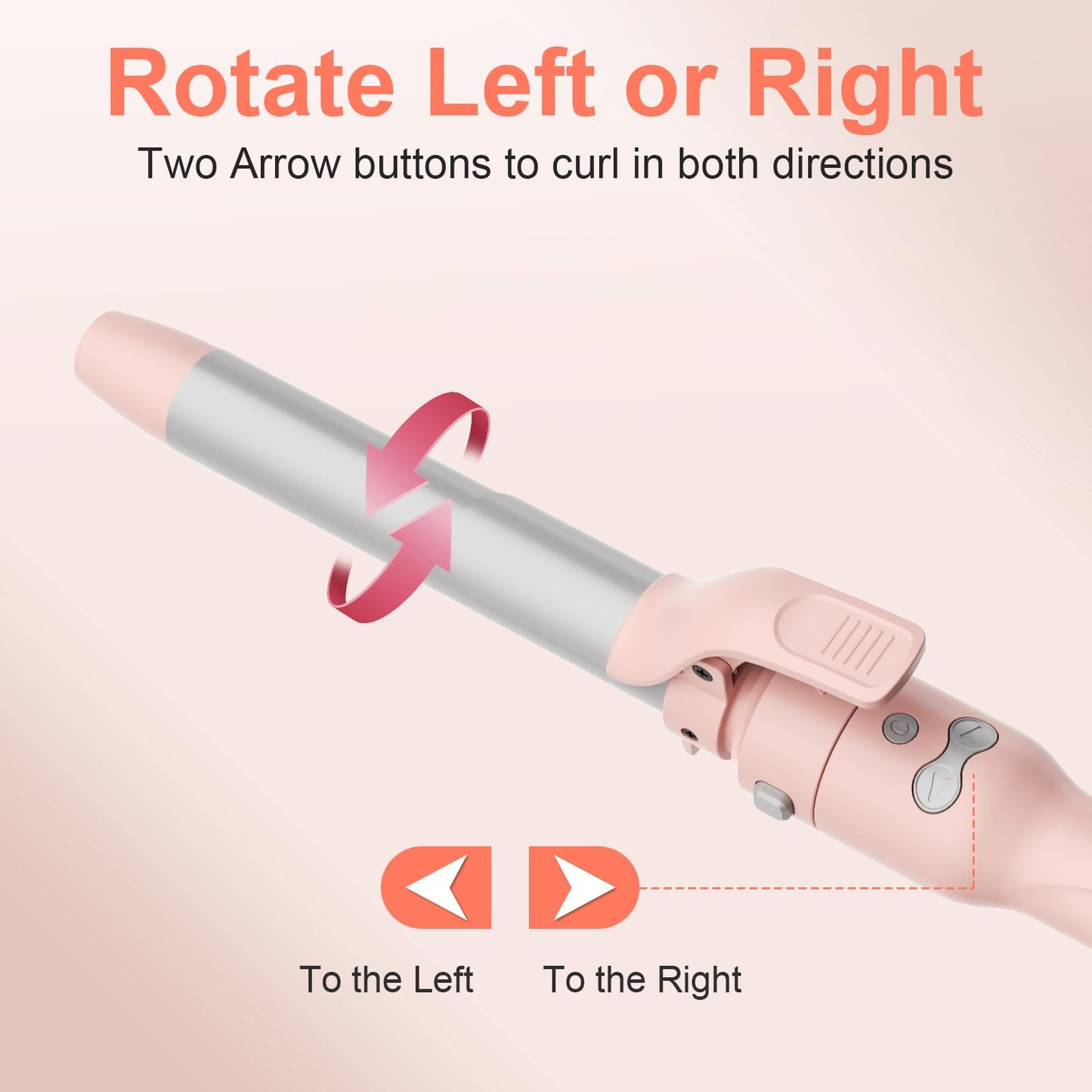 Educational diagram showing ceramic barrel hair wrapping