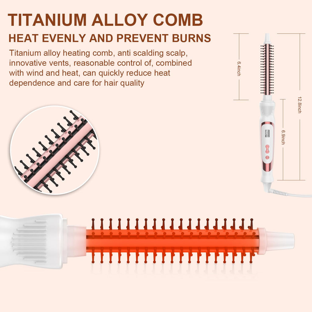 Person using Ushow 0.5 inch volumizing brush