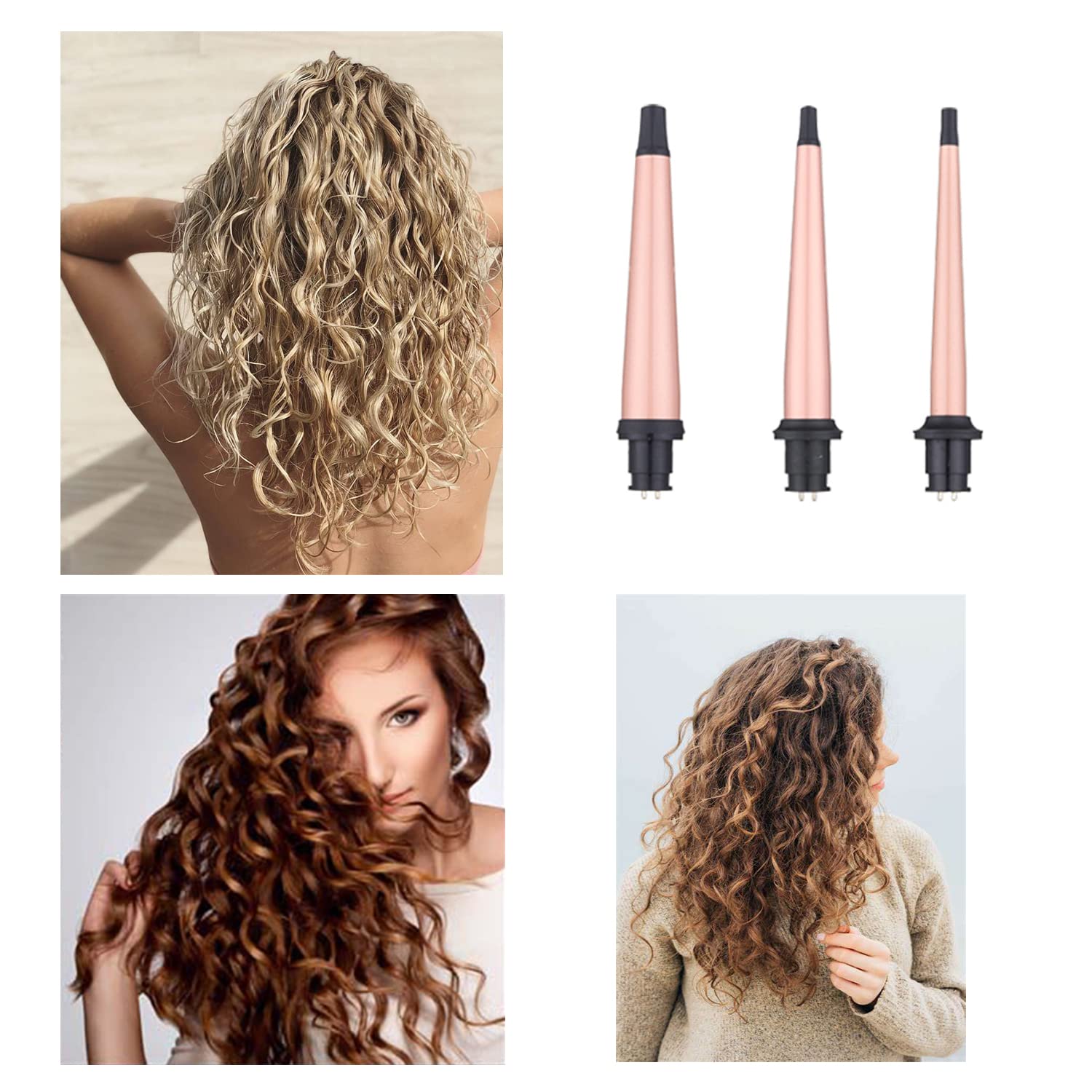 Jaeton curling wand handle with 360 degree swivel cord