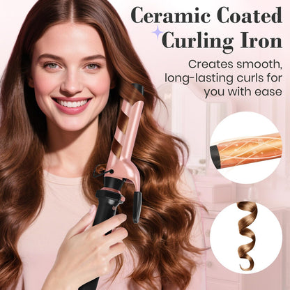 Close up view of Ufree ceramic curling wand heating element