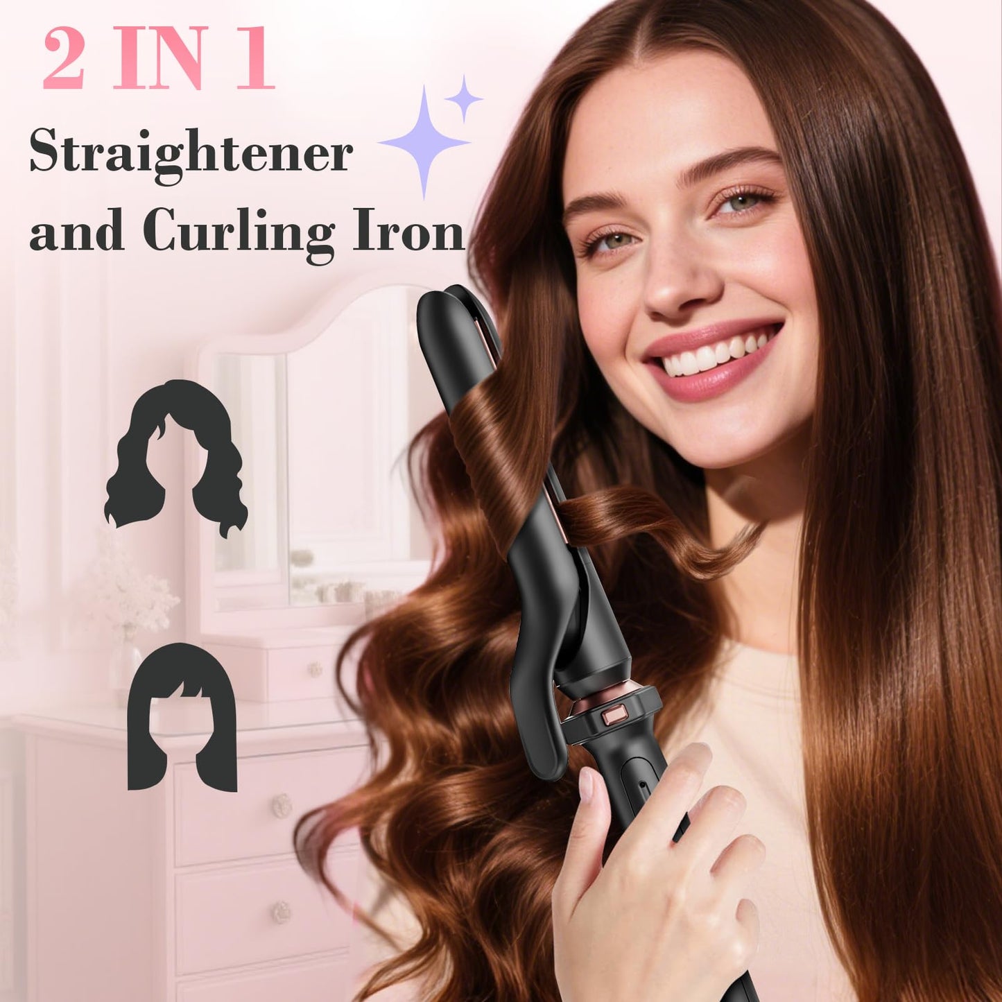 Ufree hair styling set with heat resistant glove and styling accessories