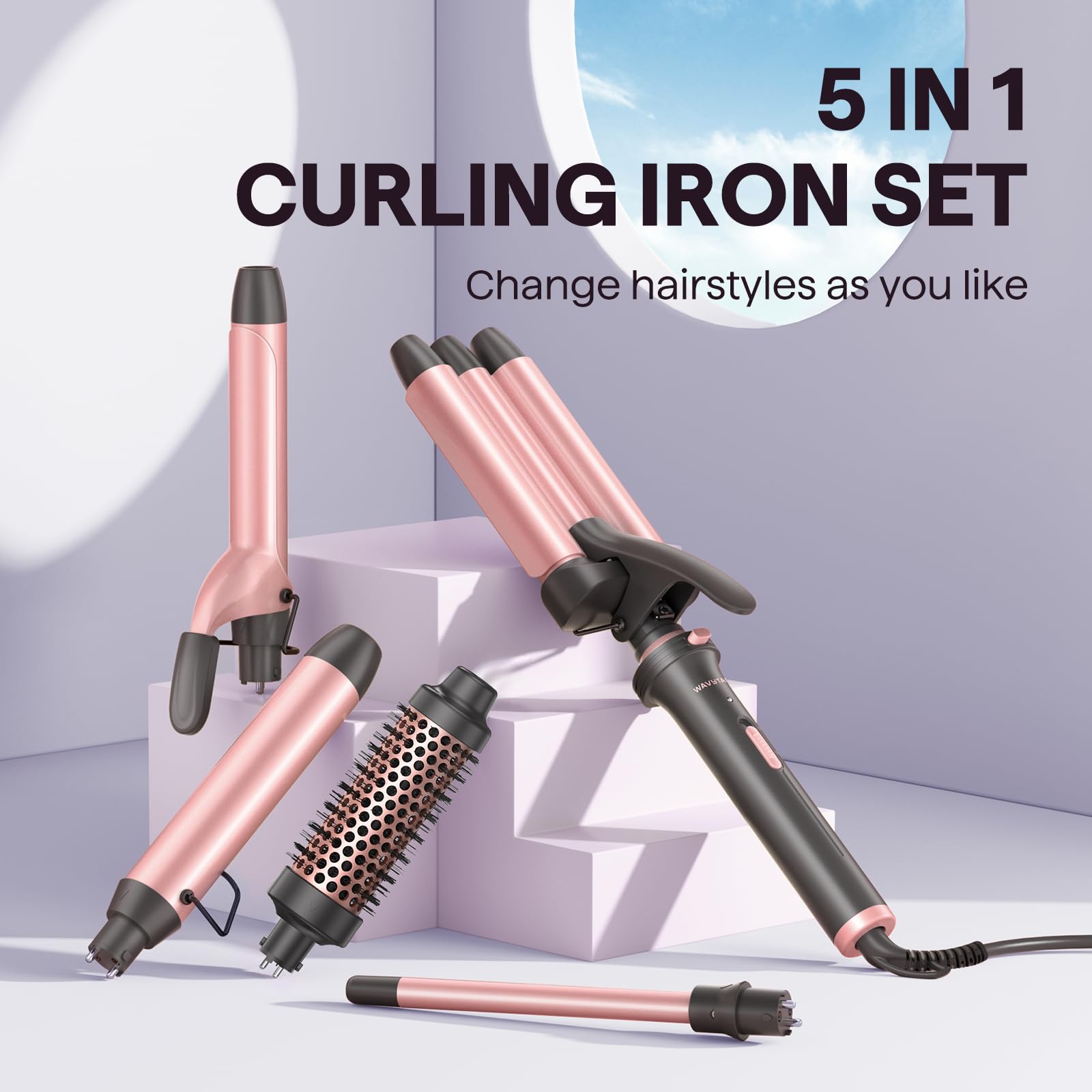 Styling demonstration using Wavytalk 5 in 1 hair tool