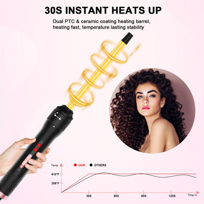 Vnina professional curling iron 360 swivel cord view