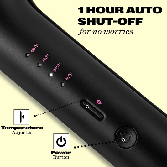 Babe Waves X hair waver showing ceramic tourmaline barrels