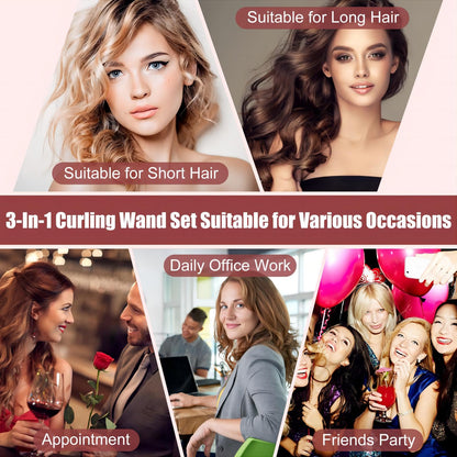 Siquer hair curler temperature control display and settings