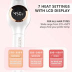 Weeyum professional hair curler with LED temperature display