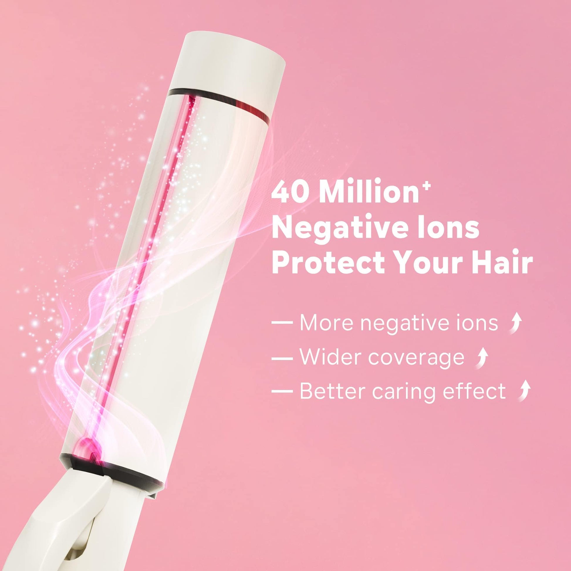 Novuspro curling wand ceramic tourmaline barrel close up