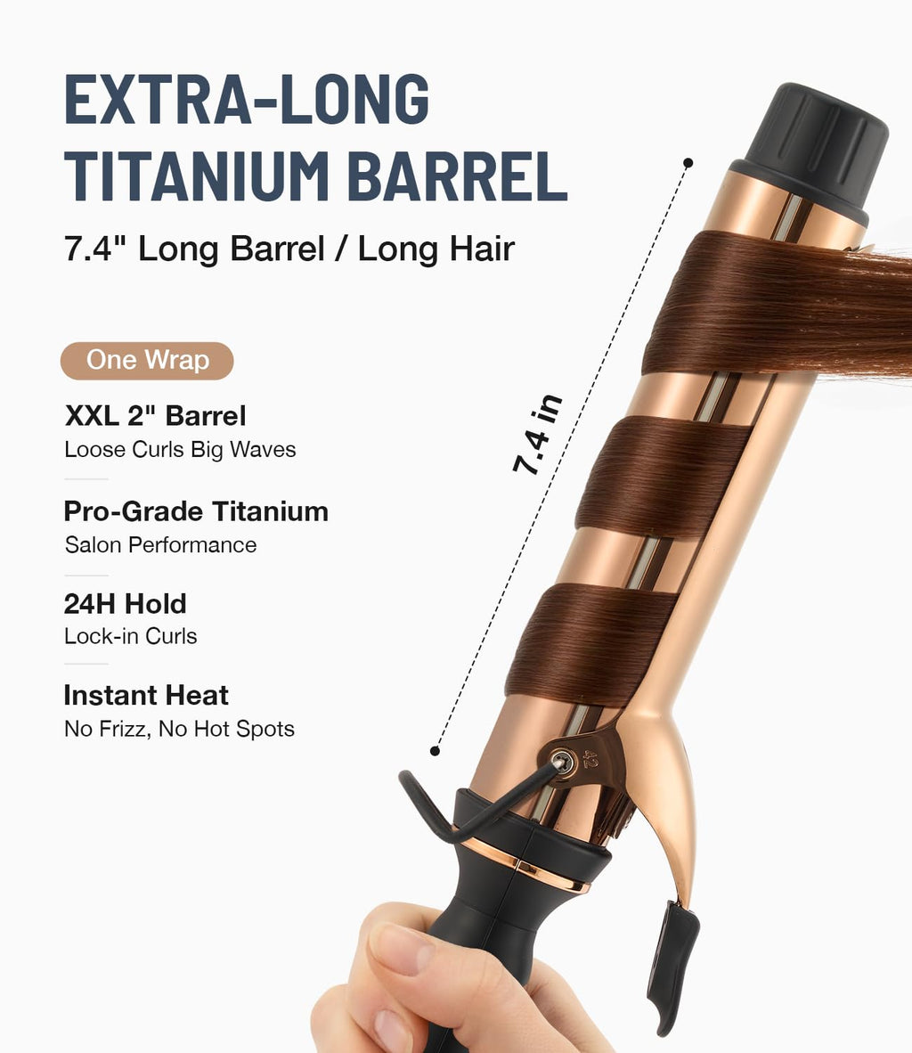Close up of the Orynne extra long titanium barrel with silicone grip