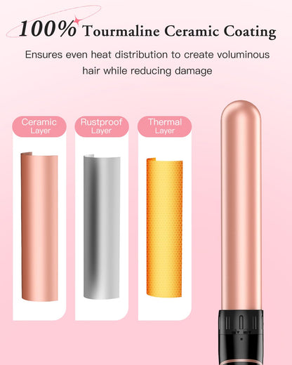 Professional hair styling with Bestope Pro 6-in-1 curling iron