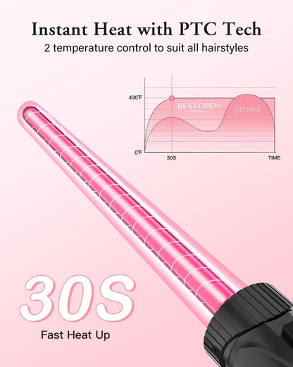 Interchangeable ceramic barrels for Bestope Pro hair curler