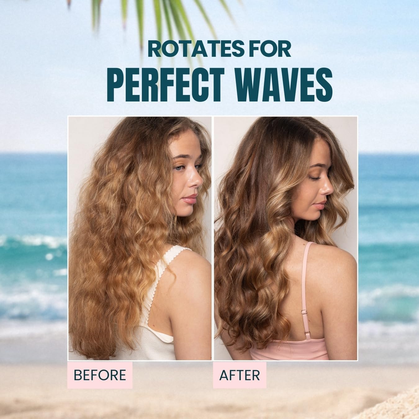 Beachwaver B1 rotating curling iron displaying the arrow control buttons