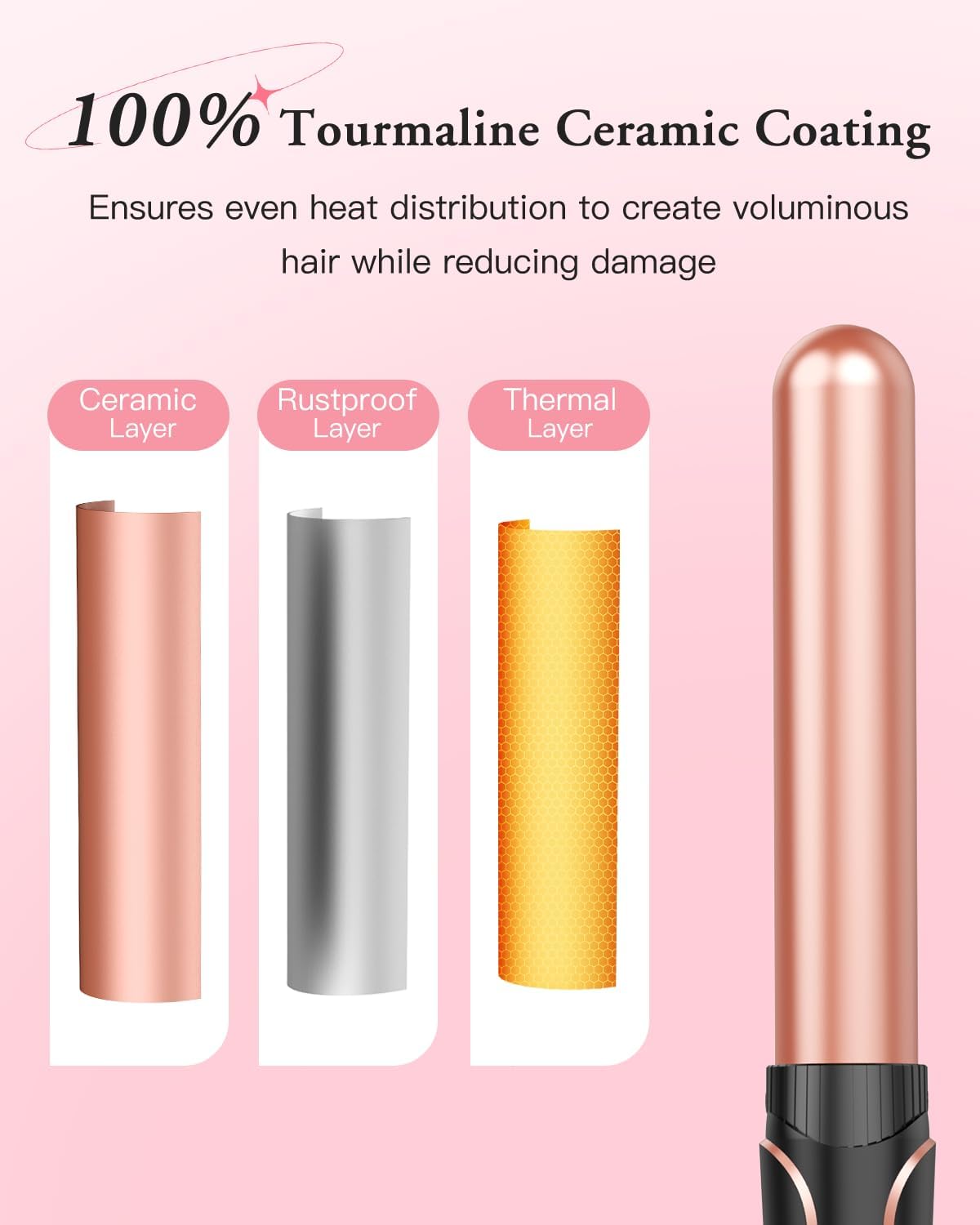Professional hair styling results using Bestope 5 in 1 set