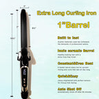 Side profile of ABP 1 inch ceramic hair curler with clamp