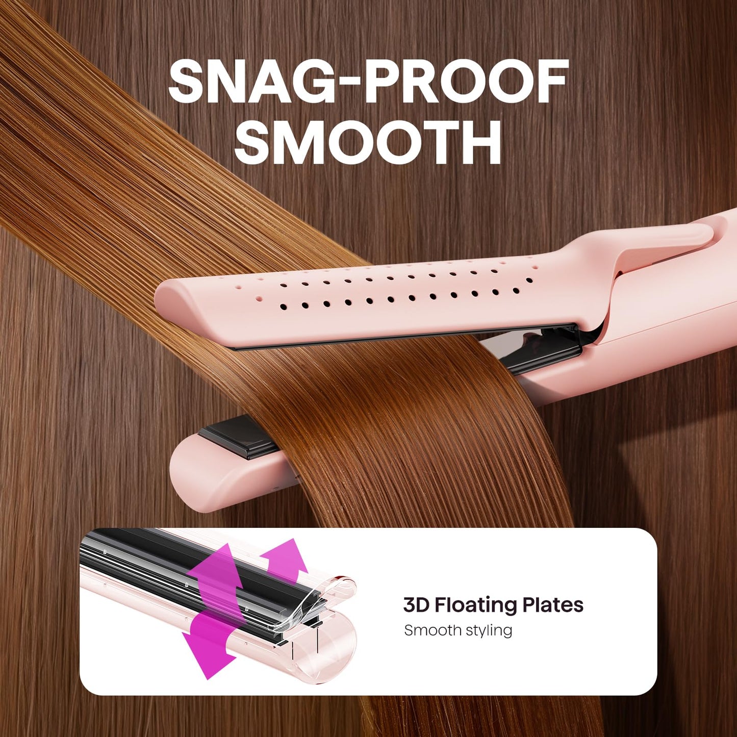 Wavytalk Airflow Styler creating soft beach waves on model