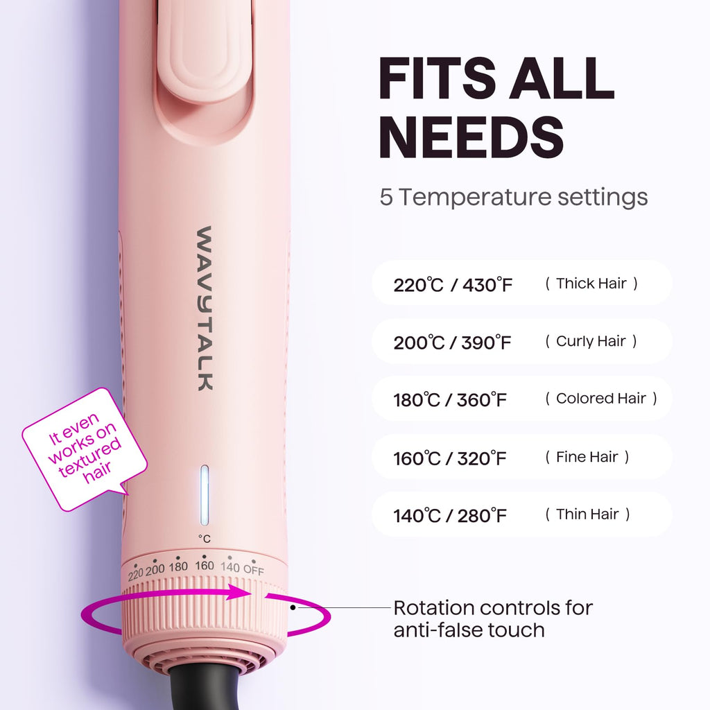 Wavytalk 2-in-1 hair straightener and curler packaging