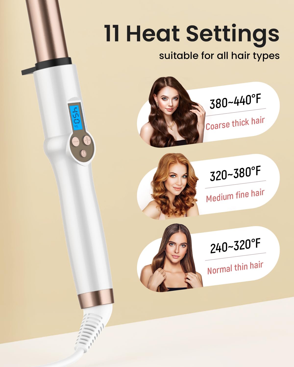 Hoson hair curler with included heat resistant glove accessory