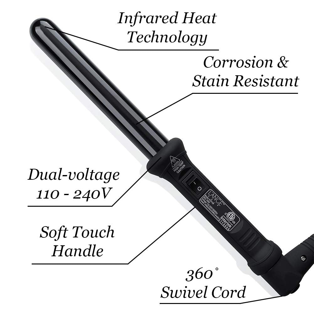 Professional L'Ange Hair ceramic wand handle and switch