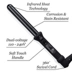 Professional L'Ange Hair ceramic wand handle and switch