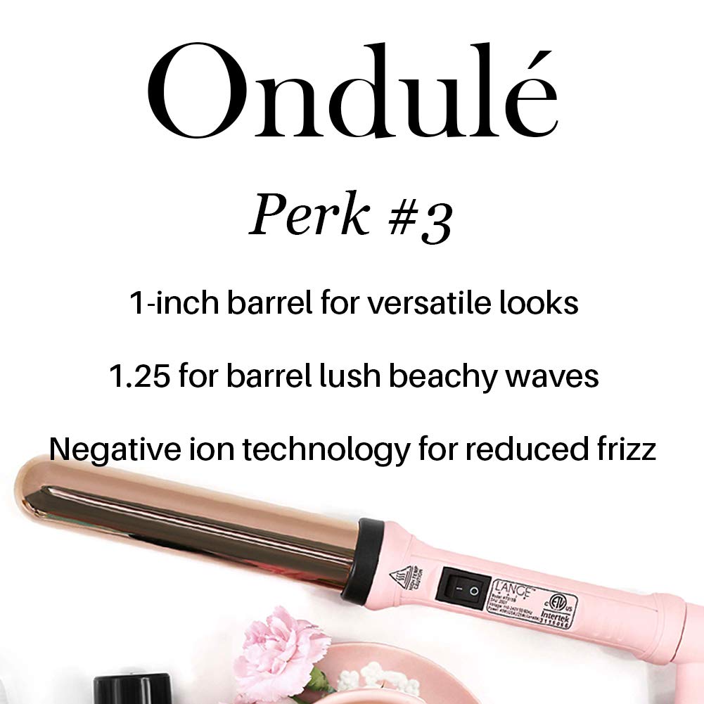 L'Ange Hair Ondulé ceramic wand for beach waves