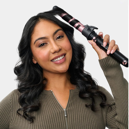 Wavytalk self spinning hair wand with dual voltage plug