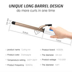Hoson professional curling iron packaging and components