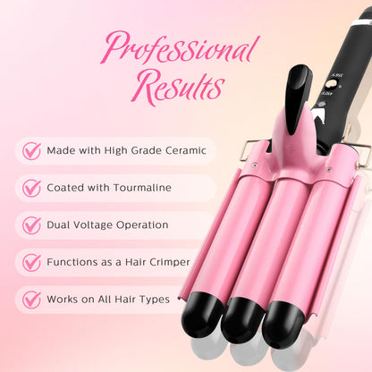 Pink Aleath hair waver in packaging for gifting