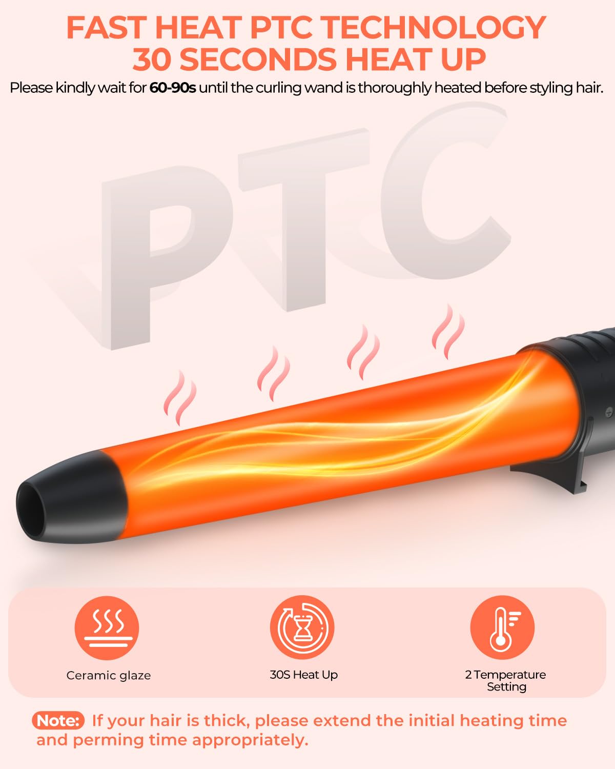 Ohuhu 5 in 1 hair curler set with styling accessories