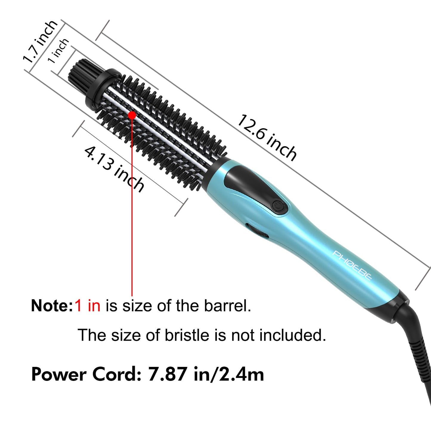 Phoebe dual voltage travel friendly hair styling tool