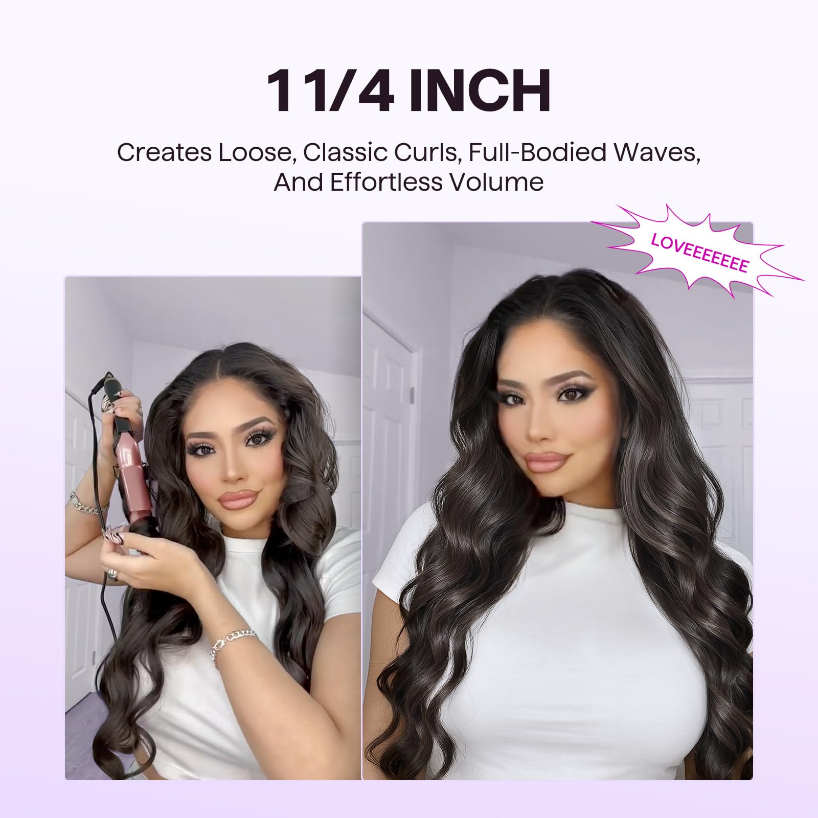 Wavytalk 3-in-1 styling tool with 1-inch flat iron plate