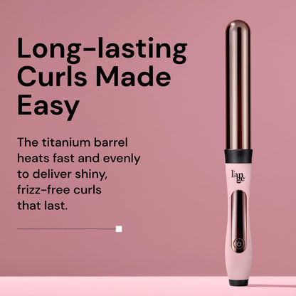 L'Ange Hair professional titanium curling wand barrel detail