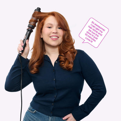 Wavytalk heated round brush for hair volume