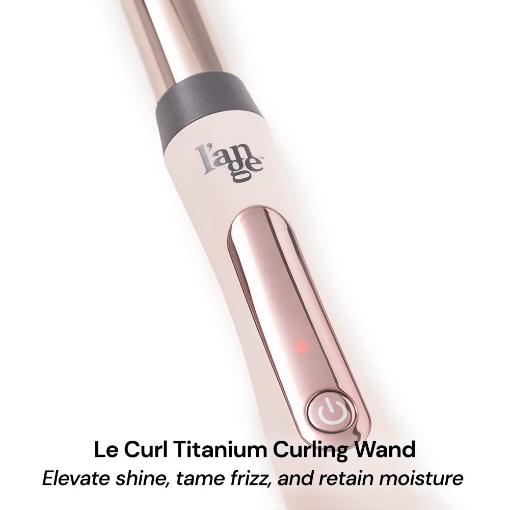 L'Ange Hair Le Curl wand with heat-resistant glove