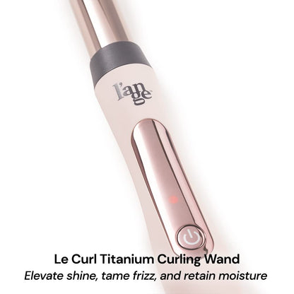 L'Ange Hair Le Curl wand with heat-resistant glove