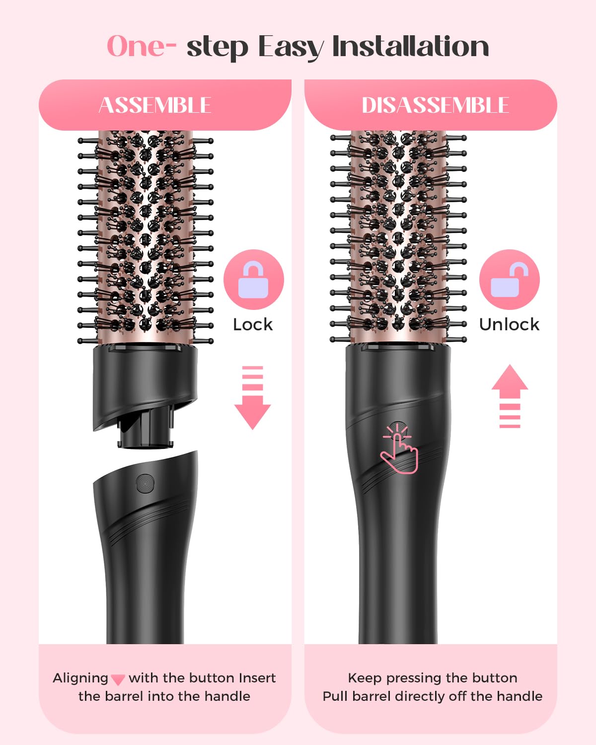 Full contents of the Lopeie 5 in 1 professional hair curler kit