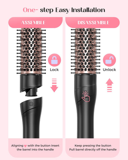 Full contents of the Lopeie 5 in 1 professional hair curler kit