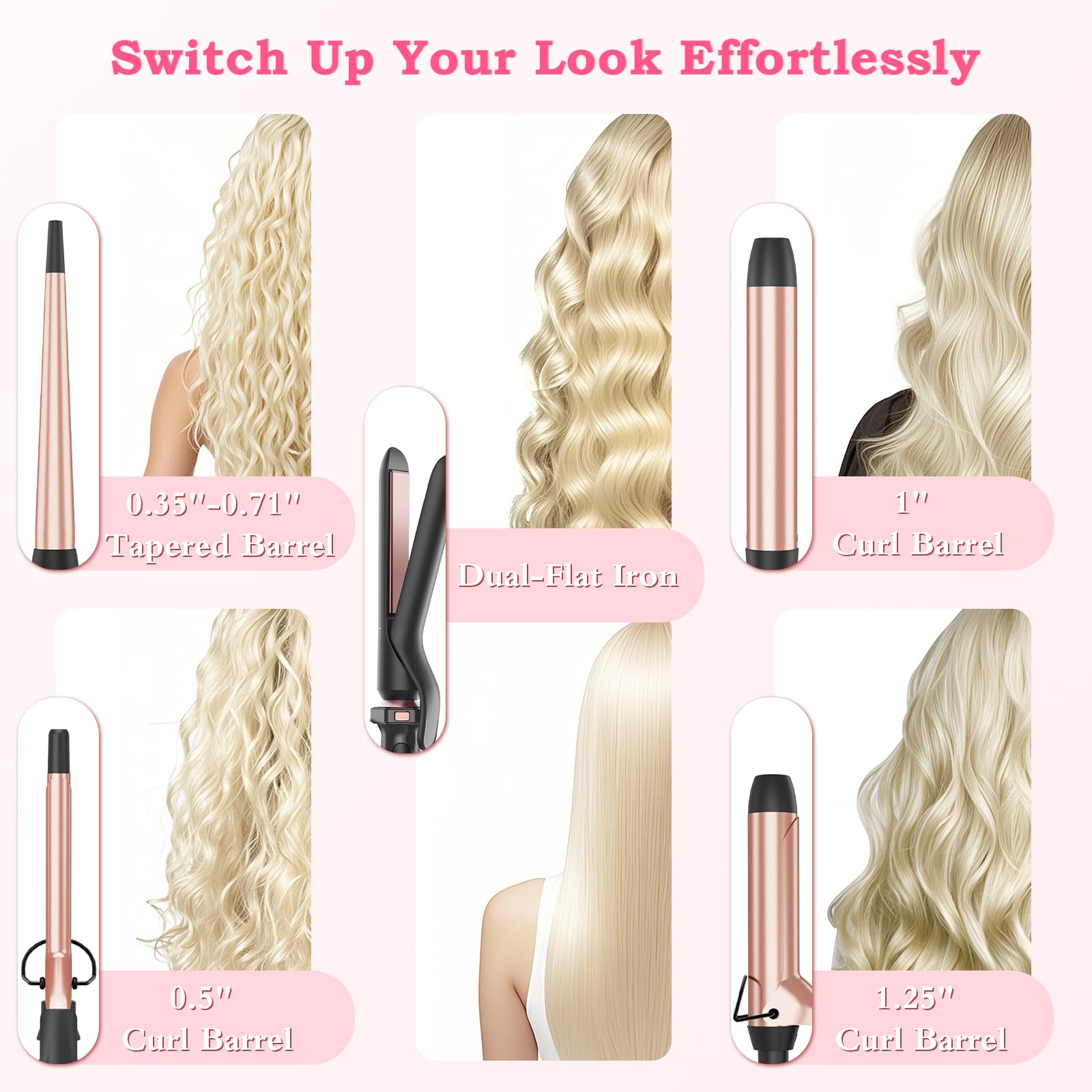 Ufree professional hair straightener and curling wand kit