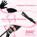 User holding Ufree 5 in 1 curling iron for hair styling