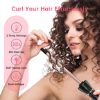 Hahahope tiny curling wand with adjustable temperature settings