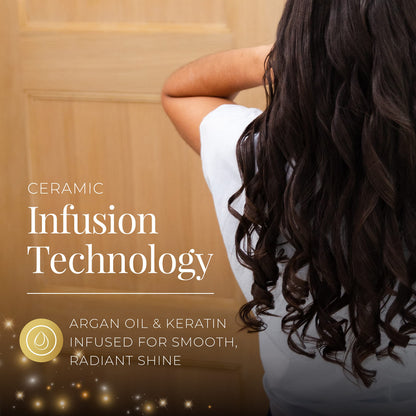Digital display and temperature controls of Remington Shine Therapy wand